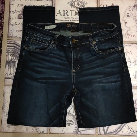 Kut From The Kloth Dark Wash Mid Rise Skinny Jeans - Picture 4 of 10